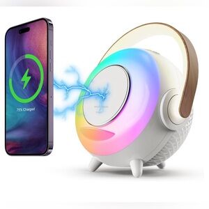 NWT - Portable Bluetooth Speaker with Nightlight/Charger/Speaker